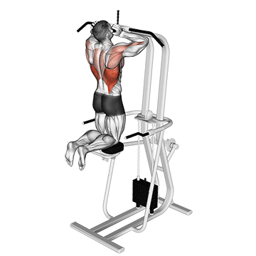 Assisted Parallel Close Grip Pull-up demonstration