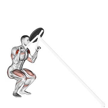 Barbell Landmine Squat demonstration