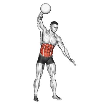One Arm Slam (with Medicine Ball) demonstration