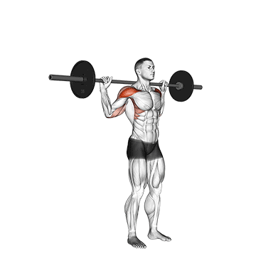 Standing Behind Neck Press demonstration