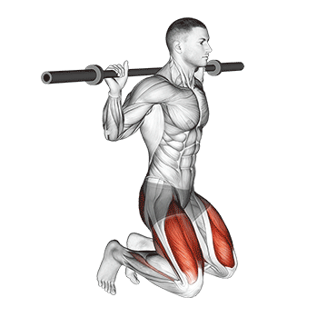 Kneeling Jump Squat demonstration