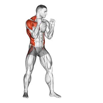 Boxing Right Cross demonstration