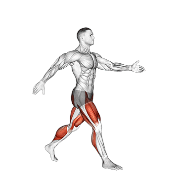 Scissor Jumps (male) demonstration
